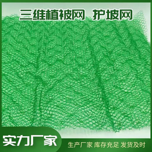 Three-dimensional vegetation net, three-dimensional net geotechnical net, green slope protection, soil solidification, dustproof, slope protection, garden grass seed planting bag, U-shaped nails, 1,000 pcs per box