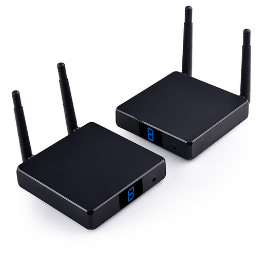 Meiyu FH686 HD HDMI Wireless Extender 200 m Wall-Through-Transceiver-Sender mit Ringausgang Computer-Überwachung Wireless Sender gleiche Bildschirmprojektion 1 Minute 4 200 m HD Wireless HDMI-Transmissionsübertragter + Empfänger