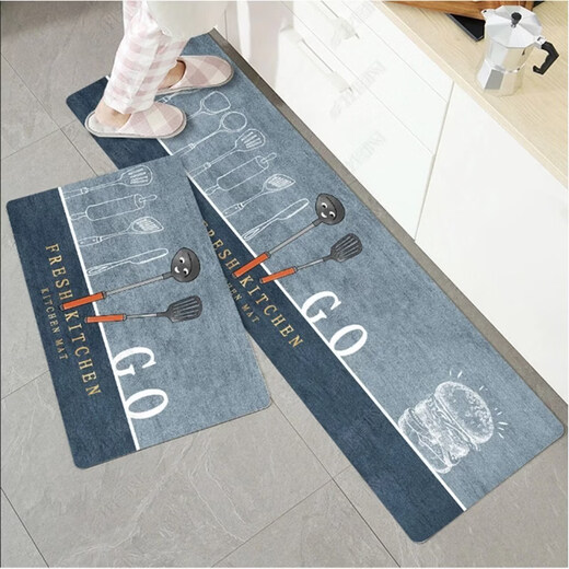 Fantasy Kitchen Floor Mat Home Door Mat Cartoon Room Bathroom Bathroom Toilet Non-Slip Water-Absorbent Foot Mat Easy Care Xiaoyu Kitchen Customized