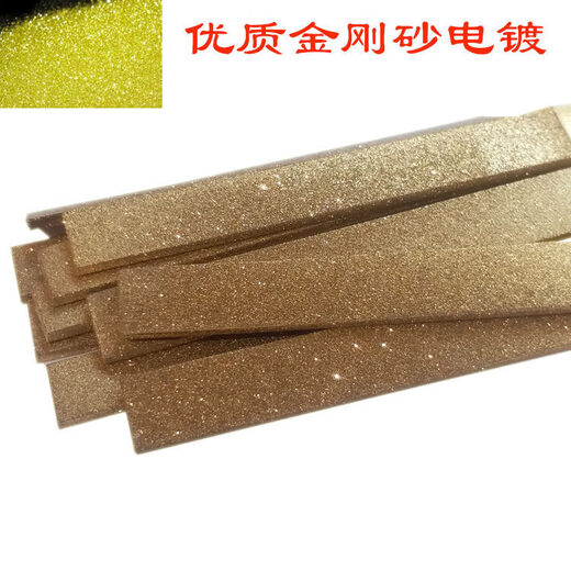 Titanium-plated file, diamond file set, plastic file, flat file, cylindrical triangular rubbing knife, emery file, 5*180 triangle, 10 pieces