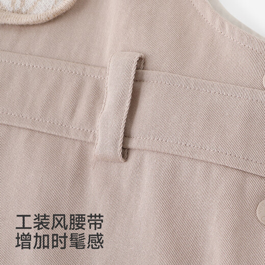 Ying's Haute Couture Series Children's Skirt Girls Suspender Skirt Spring and Summer New Cute Baby Girl Dress Khaki 100 cm