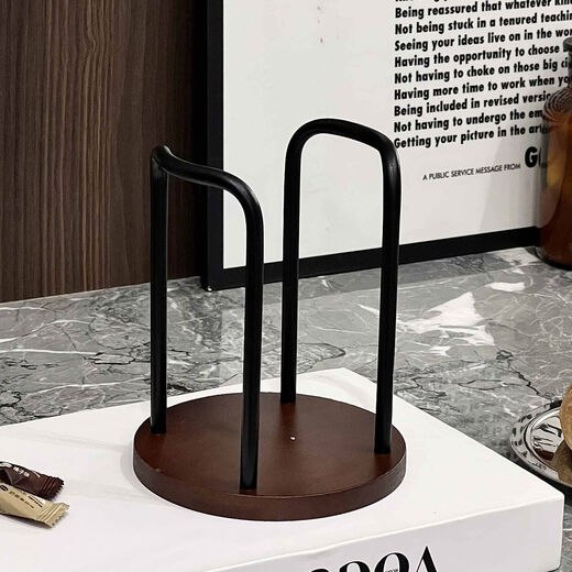 Yusenyi high-looking paper cup holder cup cup holder desktop coffee table storage rack tea cup holder single cup position - black