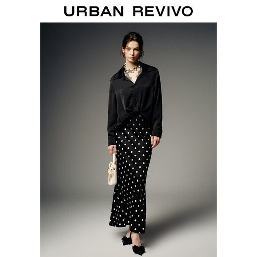 UR2026 Spring New Women's Trendy Lapel Design Twist Blouse Shirt UWJ260014