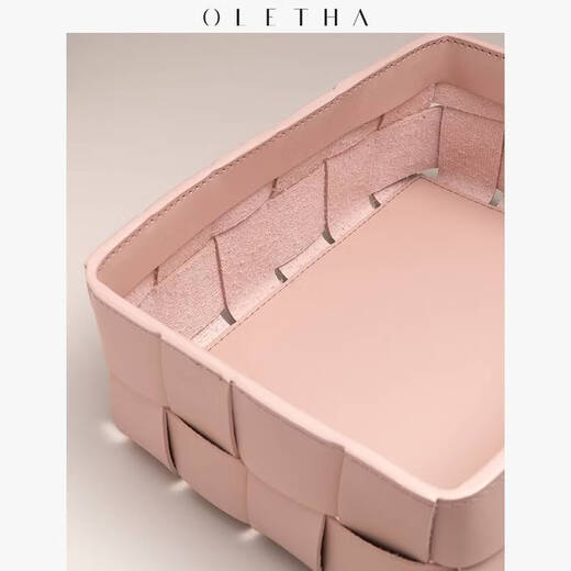 Fantasy entryway storage basket key ornaments living room light luxury desktop storage cosmetics storage box lotus root pink