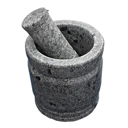 Tuojin imported quality garlic peeler from Japan, natural garlic mortar, medicine jar, household garlic press, stone garlic masher, garlic press, large stone mortar lid