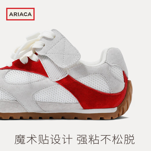 AriacaARIACA girls' sports shoes 2026 spring new soft-soled children's mesh breathable outdoor moral training shoes beige 26 inner length 16.5/suitable for foot length 15.5-16.1