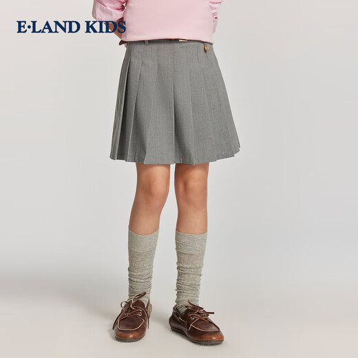 E LAND KIDS children's clothing girls' skirt 26 spring new arrival British college style pleated skirt short skirt Navy/59 110