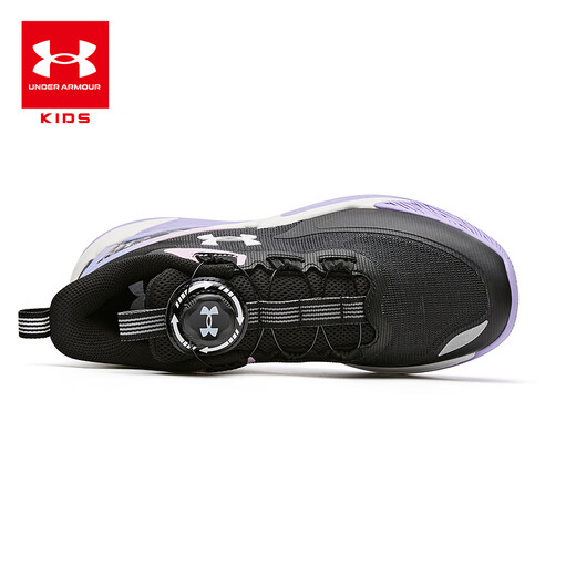 Under Armor children's shoes, men's and women's strong basketball shoes, spring mid-to-large children's knob mesh breathable sports shoes 2621502