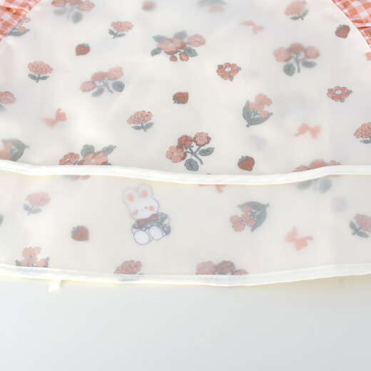 Baby Sleeveless Summer Anti-dirty Waterproof Baby Outer Bib Thin Children's Kindergarten Cover When Eating and Dressing Backwards A-24 Pink Edge 90 Recommended Height 80-90cm