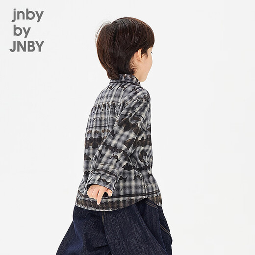 Jnby by JNBYjnby by JNBY new Jiangnan Buyi children's shirt 26 spring boys 1Q1211440 098/black and gray combination 100cm