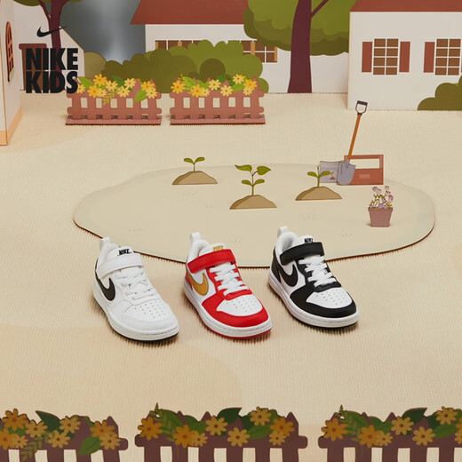 NIKE cool pineapple toddler flat sneakers summer boys and girls low-top sneakers NIKE COURT DV5457