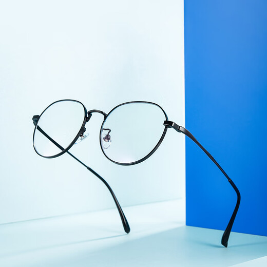 
Young old glasses for women fashion full frame metal comfortable high definition ultra-light reading glasses N688 black +100 degrees