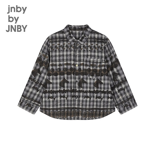 Jnby by JNBYjnby by JNBY new Jiangnan Buyi children's shirt 26 spring boys 1Q1211440 098/black and gray combination 100cm