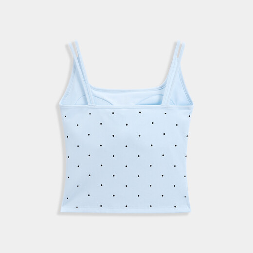 IEF/Aiyifu Vest 2026 Spring New Japanese Style Sweet Gentleness Pure Desire Style Versatile Polka Dot Suspender Wrap Chest Yellow One Size