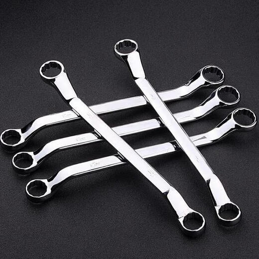 Torx wrench, double-headed dual-purpose glasses wrench 17-19/8-10, plum-blossom socket wrench, auto repair tool set, double-headed torx wrench 8-10