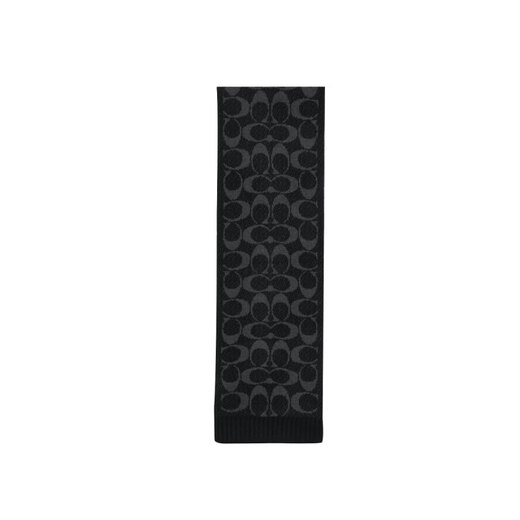 COACH Unisex Comfortable Simple Versatile Scarf New Year's Valentine's Day Gift Black 29COWC540471-BLK