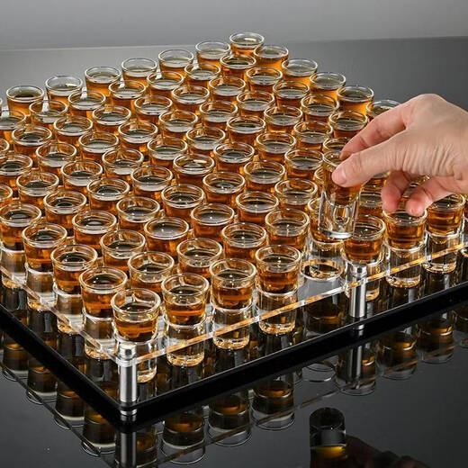 Sanqihu Bar Bullet Cup Foreign Wine Cup One-cup Wine Splitter Set Acrylic White Wine Cup Small Wine Cup Aircraft Stand + Free 12 Bullet Cups + 1 300 Pot