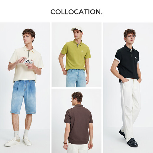 Navigare Italian small sailing boat anti-mosquito polo shirt for men 2026 summer new casual T-shirt short-sleeved lapel T-shirt Van Dyke Brown 2XL