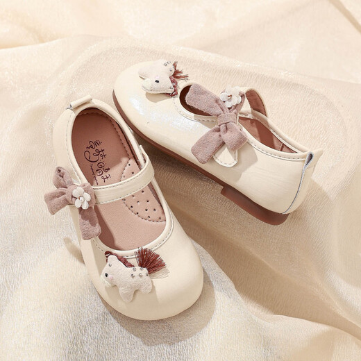Tongmeng Sunny Children's Leather Shoes Soft Sole Princess Shoes 2026 New Spring Girls' Shoes Female Baby Doudou Shoes Single Shoes