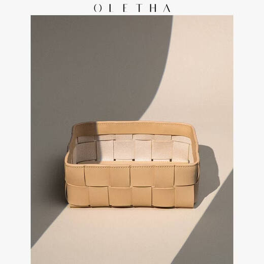 Fantasy entryway storage basket key ornaments living room light luxury desktop storage cosmetics storage box lotus root pink