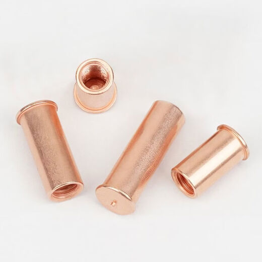Sailuto seed welding nut column welding stud copper-plated national standard internal thread round lengthened brass hollow screw welding nail copper column carbon steel copper-plated IT-M-55000 pcs