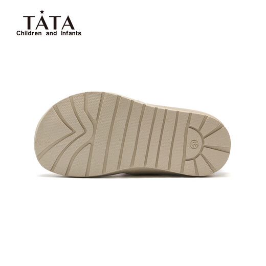 Tata (TATA) TT6114 dopamine children's shoes children's sports shoes 2026 spring new boys' running shoes girls' casual shoes TT6114 purple 26