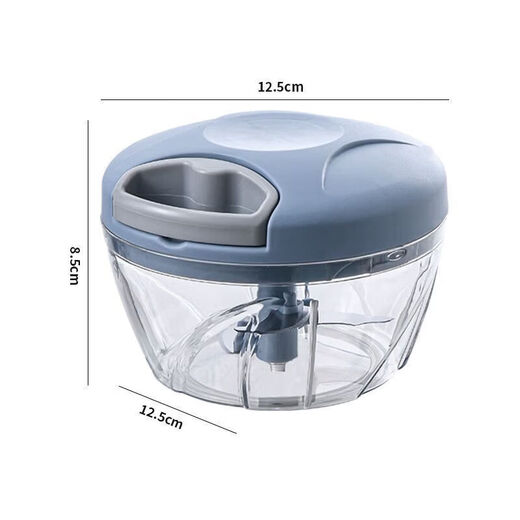 Luluo Large Garlic Kitchen Manual Meat Grinder Vegetable Cutter Home Garlic Multifunctional Blender Plug-in Upgraded Large Pink Size Five Knives + Beat Eggs 1ml Upgraded Large Pink Size Five Knives + Beat