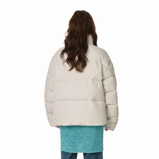 GROUND ZERO Autumn and Winter Couple Model 90 White Duck Down Stand Collar Thickened Warm Down Jacket Apricot L