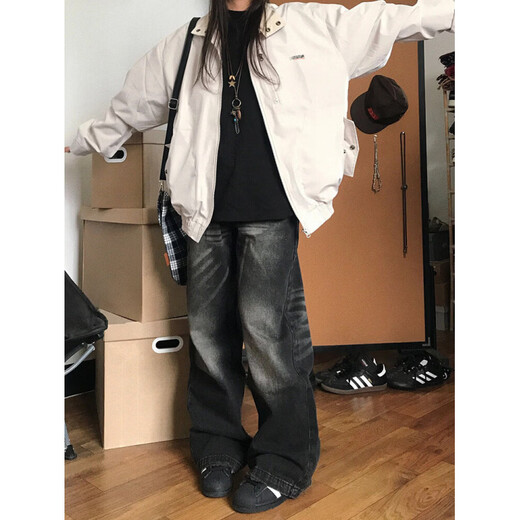 Xiaohongshu popular jacket women's spring and autumn 2026 new style versatile loose design niche men's and women's trendy brand work apricot S