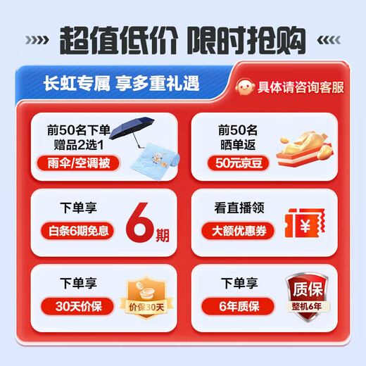 Changhong central air conditioner 5 HP one-to-one ceiling-mounted air conditioner first-class energy efficiency factory store commercial ZKR120QW/Z(3)B1+R1 380V trade-in