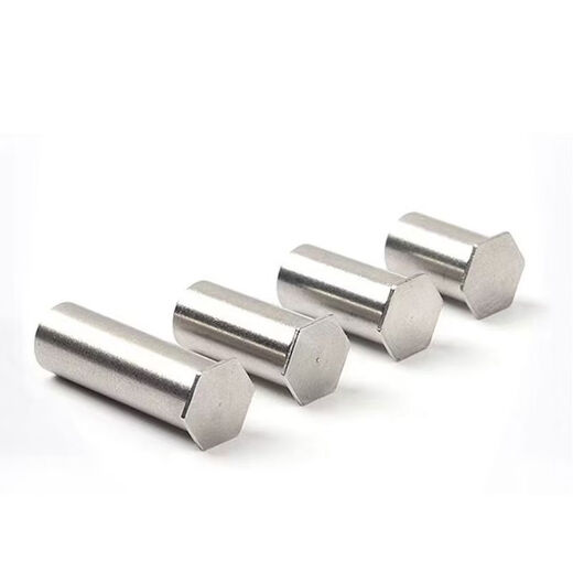 CLCEY blind hole pressure riveting stud M4M5M6 stainless steel nut column hexagonal extension fastener BSOS screw extension column BSOS-M4-191500 bottom holes 6 points 0