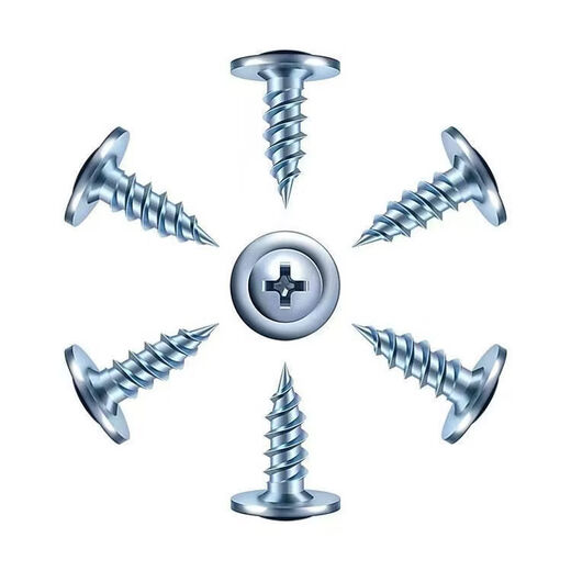 CLCEY self-tapping round head high-strength tapping tip tail tip nail cross self-cushion self-drilling cap flat head screw Washer drill tail 4 points 2*1 whole box 20Jin Jin is equal to 0.5 kg