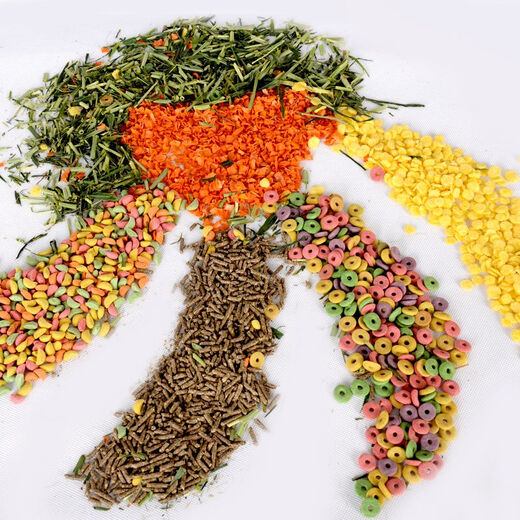 Rabbit, guinea pig, guinea pig, guinea pig grain mixed feed, rabbit grain containing VC, anti-coccidiosis 5Jin Jin equal to 0.5kg, packed 2500