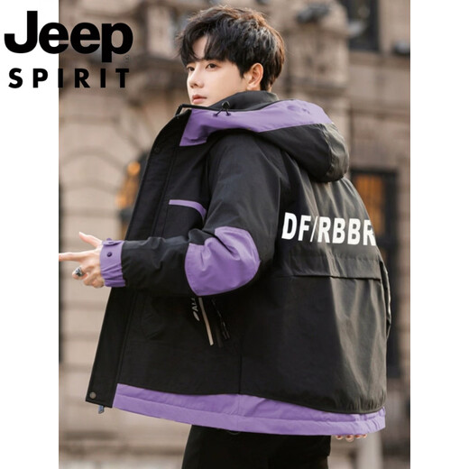 JEEP SPIRIT Jeep International Brand Молодежный легкий короткий пуховик для мальчиков Зимний младшеклассник и старшеклассники Модная корейская версия FF-2688 Черный M