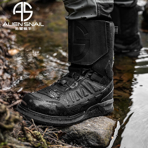 Alien snail motorcycle riding shoes waterproof rally boots racing shoes long boots men's anti-fall motorcycle boots rider equipment MT-30 black 42