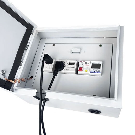 New energy charging box finished charging pile distribution box protection box outdoor outdoor electric vehicle car socket box double layer 0-40 + leakage protection + meter + 16A Customized contact customer service