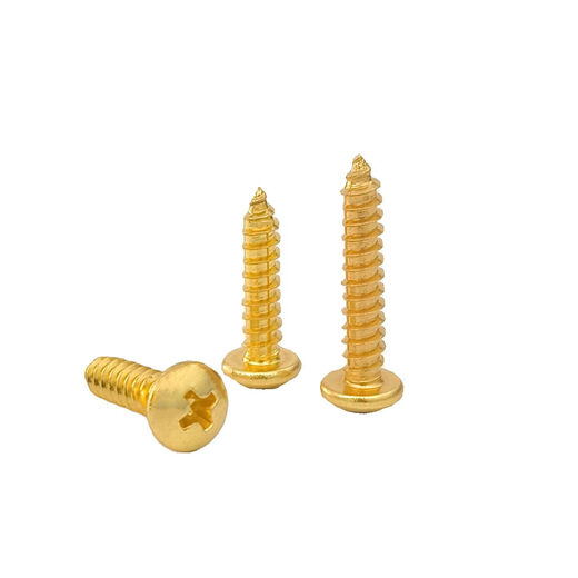 Gold 304 stainless steel self-tapping screws Cross round head wood screws extended self-tapping screws M2M3M4M5M6 M2*18200 pcs