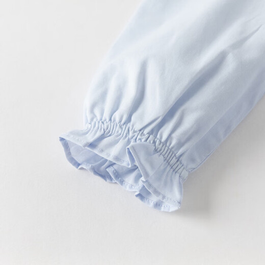 DAVE&BELLA children's skirt 2026 spring new girl's dress pure cotton baby girl's skirt sweet little princess skirt light blue ready stock 73 cm (recommended height 66-73cm)