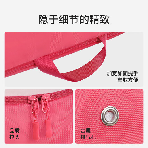 Bonny Meijia Down Jacket Storage Bag Vacuum Compression Bag Luggage Clothing Packing and Carrying Bag Waterproof and Moisture-proof Organizing Storage Bag Rose Red-Medium Waterproof and Moisture-proof Scientific Compression