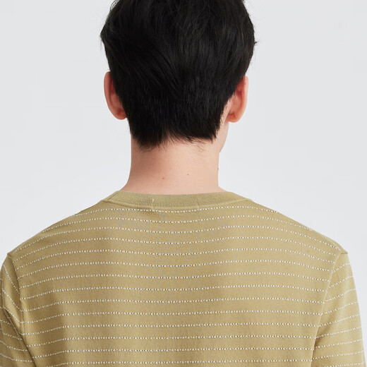 Jiumuwang T-shirt men's 26 spring and summer new style, smooth to the touch, cool and skin-friendly top, the same style in the mall, standard version + hay yellow + CT4610723 L 175/96A (50)