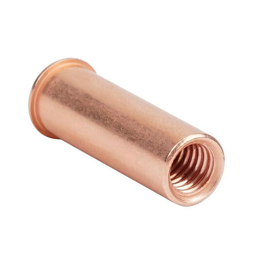 Sailuto seed welding nut column welding stud copper-plated national standard internal thread round lengthened brass hollow screw welding nail copper column carbon steel copper-plated IT-M-55000 pcs