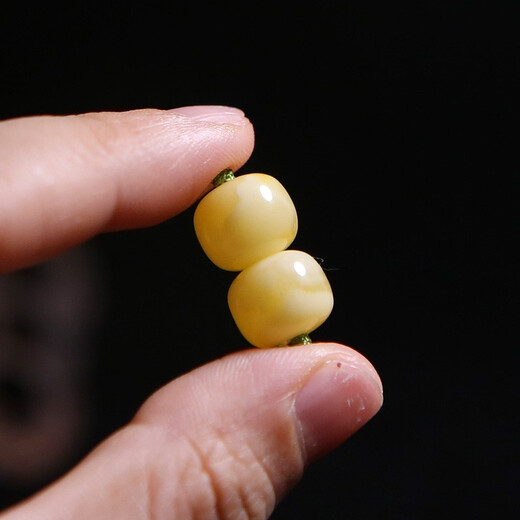 Xinyou natural beeswax single bead loose bead old style bucket bead single Russian material pier with beads separated by beads top bead star and moon accessories full of honey old style bucket 12mm/single with certificate