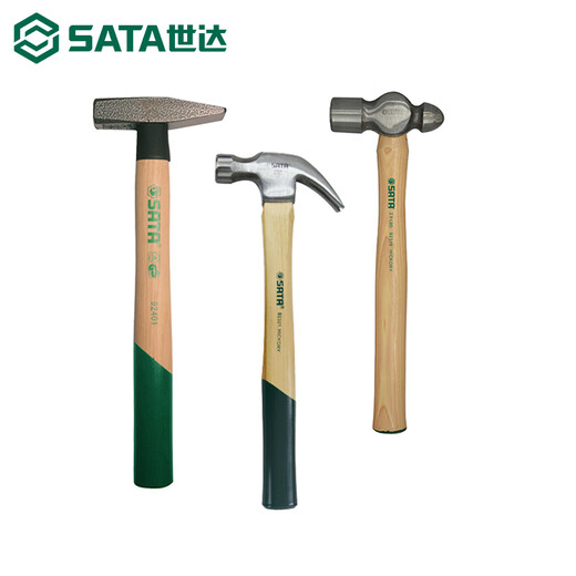 Shida Wooden Handle Hammer Claw Hammer Round Head Hammer Fitter's Hammer Household Hammer 92401/Fitter's Hammer 200g