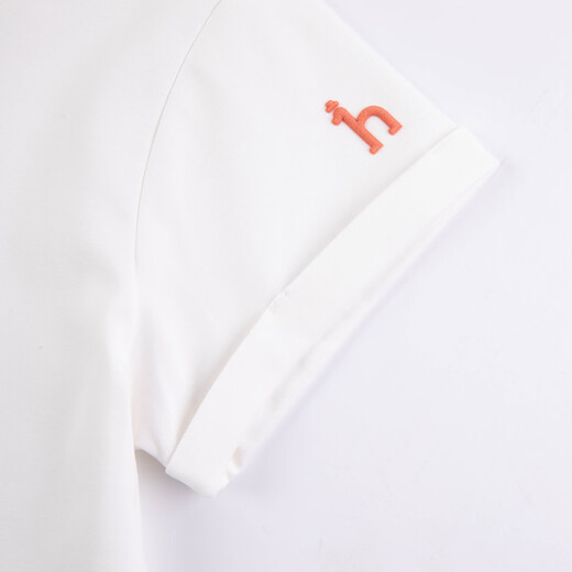 HAZZYS children's clothing boys' short-sleeved 2026 Xiaxin liquid ammonia double-sided fabric college style short-sleeved T-shirt original white 155