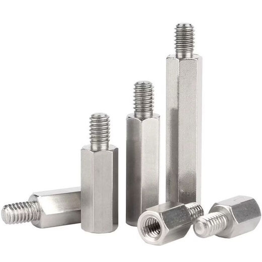 CLCEY factory wholesale 04 stainless steel single head hexagonal stud M4M6 single-pass chassis motherboard screw connection column isolation M4*10+600 pcs