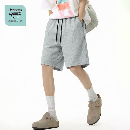 JEANSWEST LIFE Jeanswest unbounded cotton shorts men's summer three-quarter pants three-dimensional cutting men's navy blue outer wear beach pants