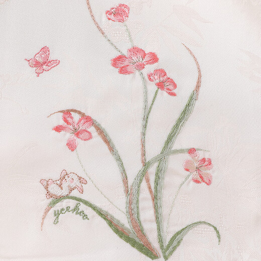 Ying's shopping mall same style dress new Chinese style long-sleeved gauze skirt one-year-old baby girl dress cute new style cream apricot 80 cm