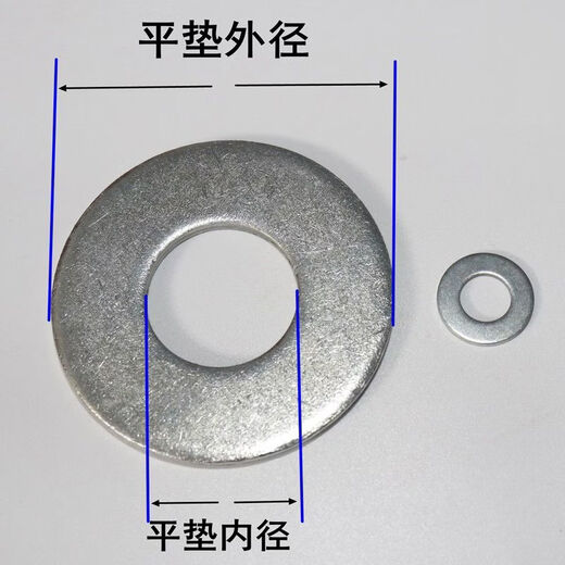 Galvanized flat washer enlarged and thickened flat washer gasket M3M4M5M6M8M10M12M14M16M18M20 3*10*0 points 85Jin Jin is equal to 0.5 kg, about 6000 pieces