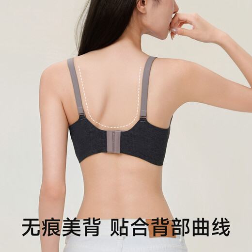 Yiduo Nursing Bra Anti-sagging Push-up Postpartum Breastfeeding to Retract Accessory Breasts Pregnant Women During Pregnancy and Breastfeeding Dual-purpose Large Size Bra Tea Gray 75B/34 (Recommended Weight 90-105Jin Jin is equal to 0.5 kg)