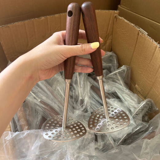 Fantasy kitchen mashed potato masher, supplementary food mashed potato masher tool, 304 all-steel potato press